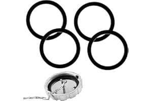 Antrys Fuel Gas Tank Cap Gaskets fit for Kenworth T400 T440 T450 T470 T600 T660 T680 T2000 W900, Fuel Gas Oil Tank Cover Seal O Ring Gaskets Preventing Fuel Leaks and Protecting the Fuel System- 4Pack