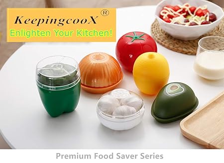 Summer Food Savers, de 5 protectores con forma fruta, aguacate ...