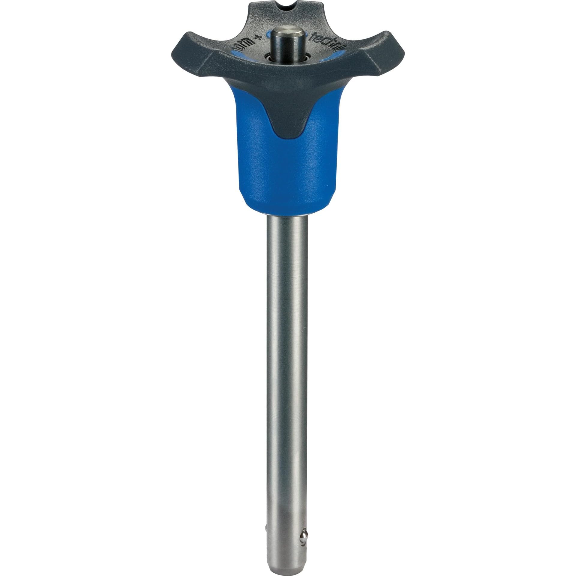 HALDER 22380.0531 Ball Bolts, self-Locking, with Combination Handle, Excretion Hardened, Blue, d1=20 mm / l1=50 mm