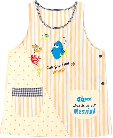 Amazon 2 オレンジll 3l ドリー エプロン 保育士 ディズニー キャラクター 美竹 大きいサイズ Ll 3l M L ニモ ドリー おしゃれ かわいい 入園 卒園 プレゼント エプロン オンライン通販