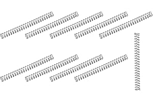 METALLIXITY Compression Springs (0.3x2mm OD,20mm Free Length) 10Pcs, 304 Stainless Steel Extension Spring - for Shop Home Repairs, DIY Projects, Silver Tone