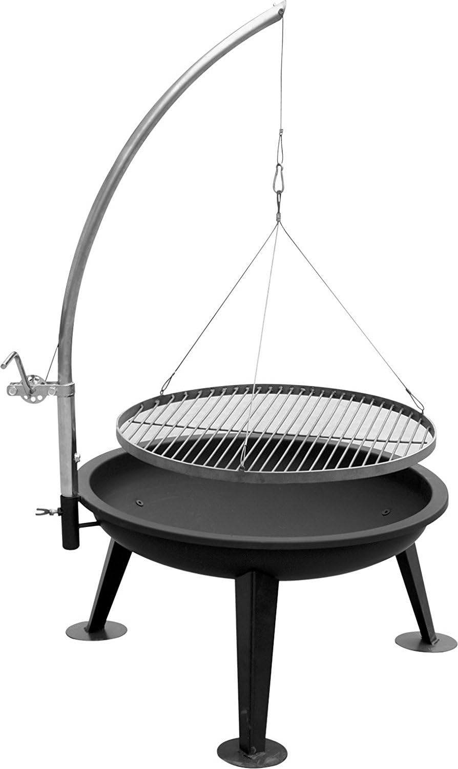Top quality KIUG® LINUS swivel grill, 80 cm diameter, with grill grate