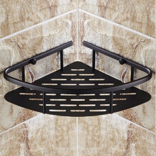 Oil Rubbed Bronze Wall Mount Corner Holder Bathroom Shower Storage