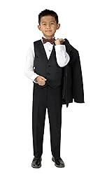 Spring Notion Big Boys' Tuxedo Set with Bow Tie and