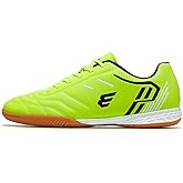 EPIMENO Men's Indoor Soccer Shoes for Women's Trainer Rubber Futsal Shoes for Athletic Flat Outsole Training Sneaker