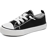 AOVOG Toddler Little Kid Cushioned Canvas Shoes Slip On Sneakers Soft and Durable