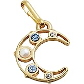 Alex and Ani Crescent Moon with Pearls Charm