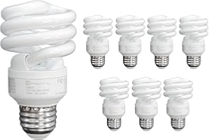 Xtricity Compact Fluorescent Light Bulbs T2 Spiral, E26 Base, 13W (60W Equivalent), 4100k Cool White, 900 Lumens, CFL, 120V -