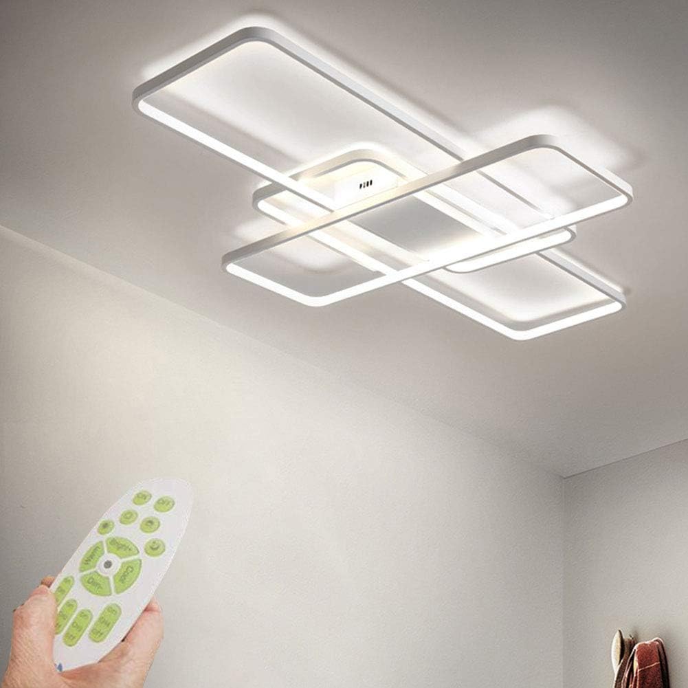 Lqdpdd Dimmbare LED Deckenleuchte, Moderne Eingebettete Fernbedienung
