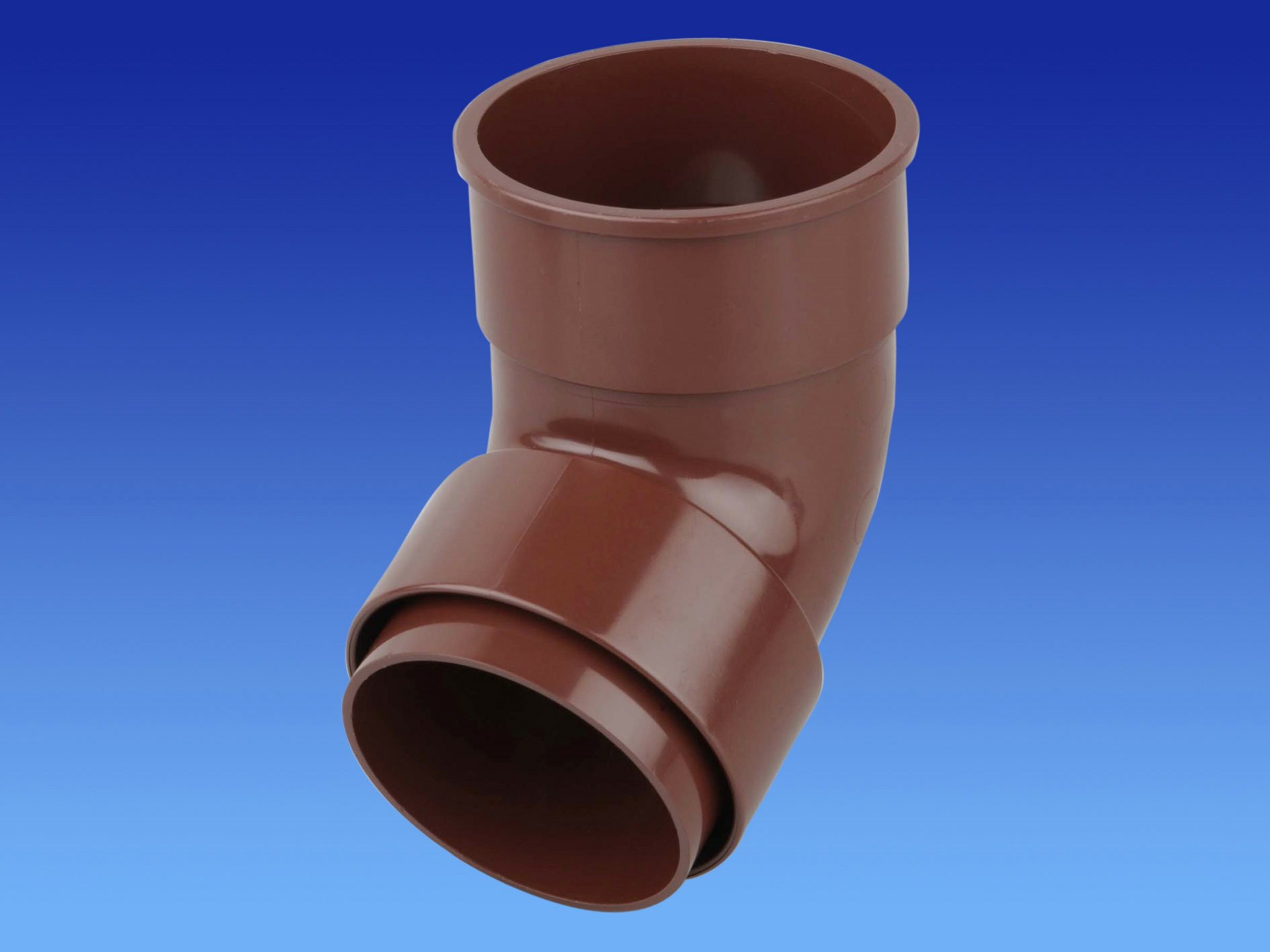 Wavin OSMA 68MM Round downpipe 67.5 Degree Offset Bend 0T025 (Brown)