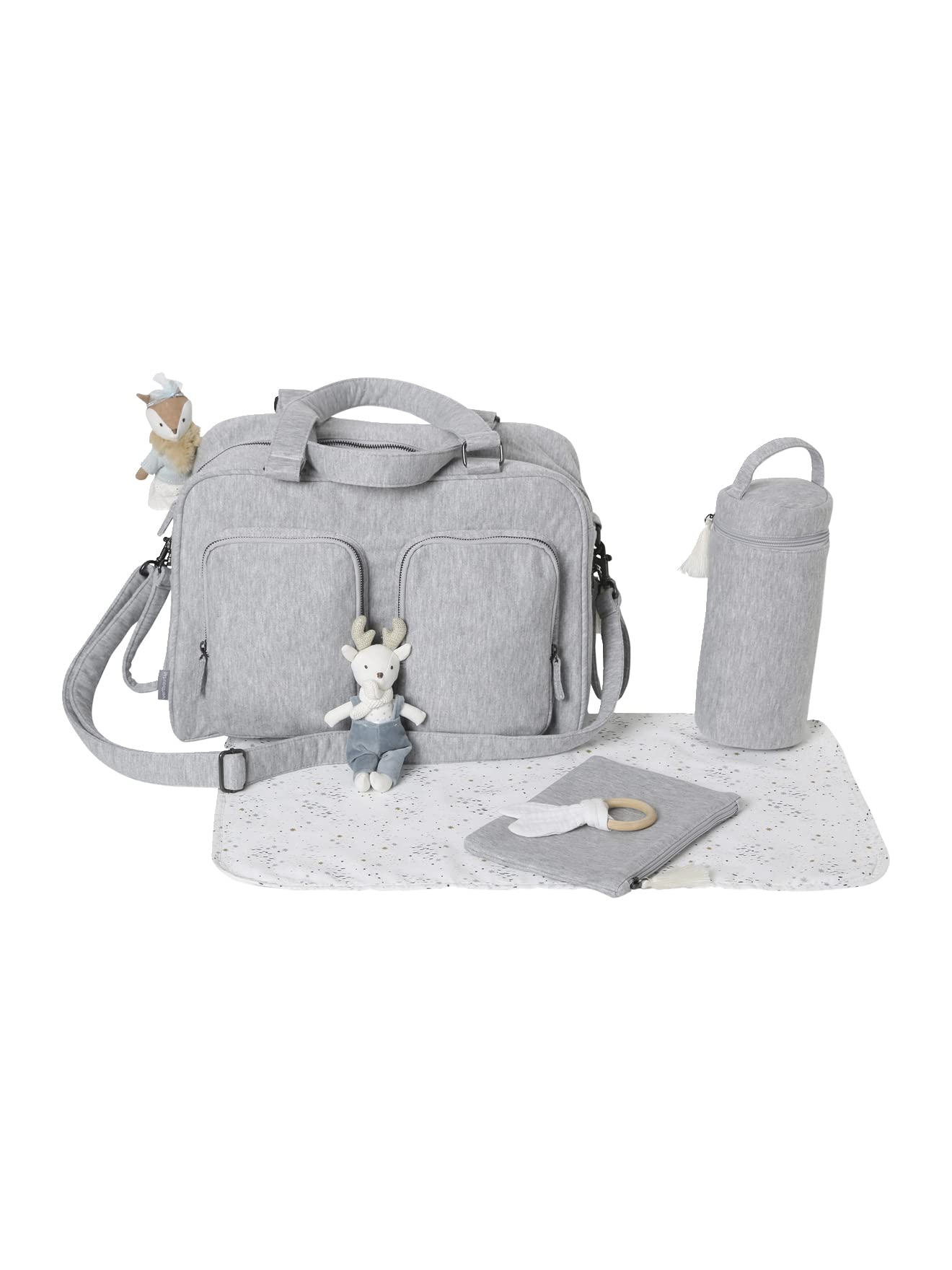 VERTBAUDETWickeltasche,Family", Sweatwaregrau meliertONE SIZE