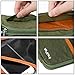 IntiPal RFID Travel Passport Wallet Holder to Organize Your Credit Cards,Cash,Passport,Tickets and Documents with Removable Wristlet Strap (Black & Green)