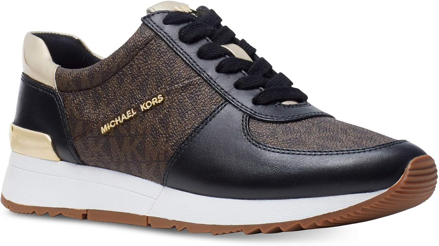 Amazon.com | Michael Kors MK Women's Allie Trainer Leather Sneakers