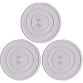 Dogxiong 3 Package 4.5-Inches Silicone Bathtub Drain Stopper Plug Sink Plug Universal Sink Stopper and Travel Plug for Kitchens, Bathrooms and Laundries