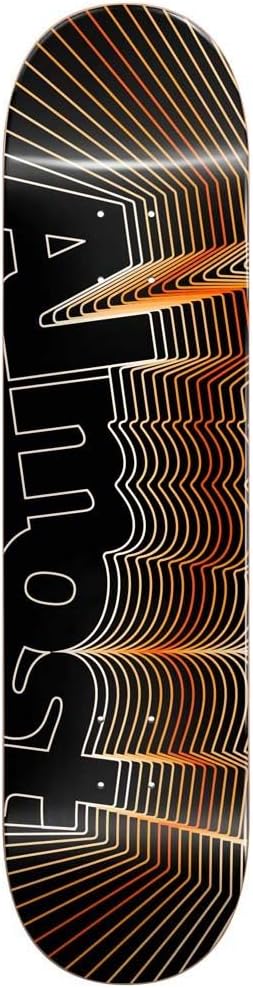 Almost Skateboards Vibrate Skateboard Deck Orange 8.25"