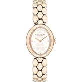 COACH Women's Sammy 2H Quartz Bracelet Watch, 22.5mm Petite Oval Case, Premium Fashion, Everyday Wear - Gift for Her