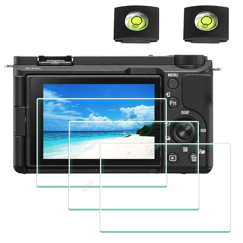 ULBTER Screen Protector for Fujifilm X-E5 Fuji XE5 Camera & Hot Shoe Cover, 0.3mm 9H Hardness Tempered Glass Cover Anti-Scrach Anti-Bubble [3+2 Pack]