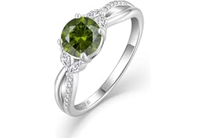 FJ Infinity Promise Ring for Her 925 Sterling Silver Engagement Anniversary Wedding Rings Birthstone Jewelry for Women