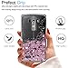 LG G4 Case with Tempered Glass Screen Protector [2 Pack] for Girls Women,LeYi Glitter Bling Moving Quicksand Liquid Clear TPU Protective Phone Case for LG G4 (5.5