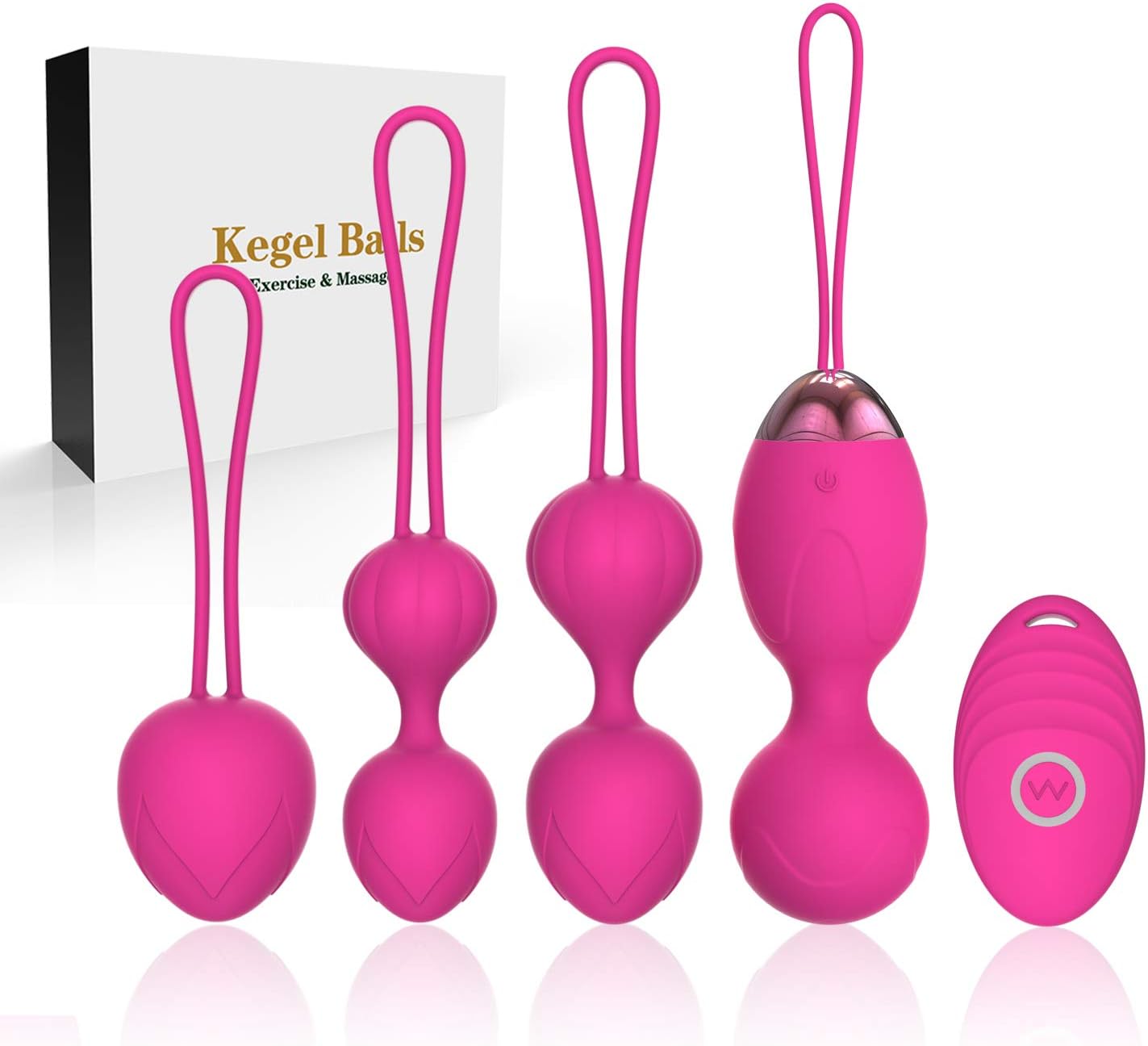 Kegel Ball Women Tightening Exercise:Yetrun Ben Wa Weight Balls with Remote for Bladder Control & Pelvic Floor Strengthening Professional Doctor Recommended Kegel Ball for Beginner and Advanced Pink: Health & Personal Care