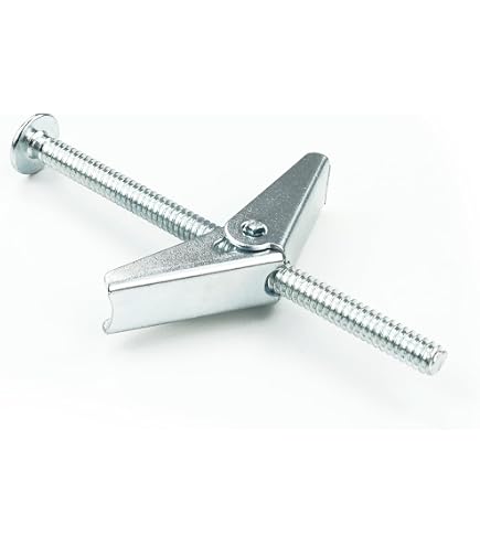 Uxcell M6 X 60mm Spring Loaded Toggle Bolt – 6-Pack Hollow Wall Anchor With Round Head For Drywall & Block