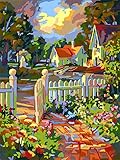 Plaid Creates Paint by Number Kit (16 by 20-Inch), 22034 Beyond the Gate Craft