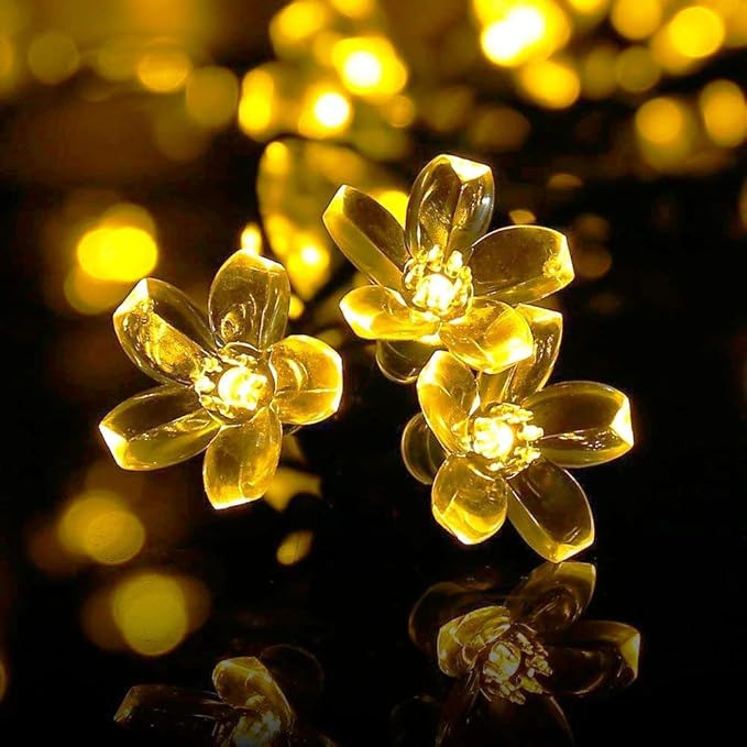 Techno E-Tail Flower Fairy String Lights, 20 Led Christmas Lights for Diwali Home Decoration