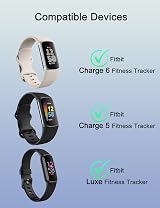 Bicmice Charger for Fitbit Charge 6 5 Luxe | 3.3ft Magnetic USB Cable view 2