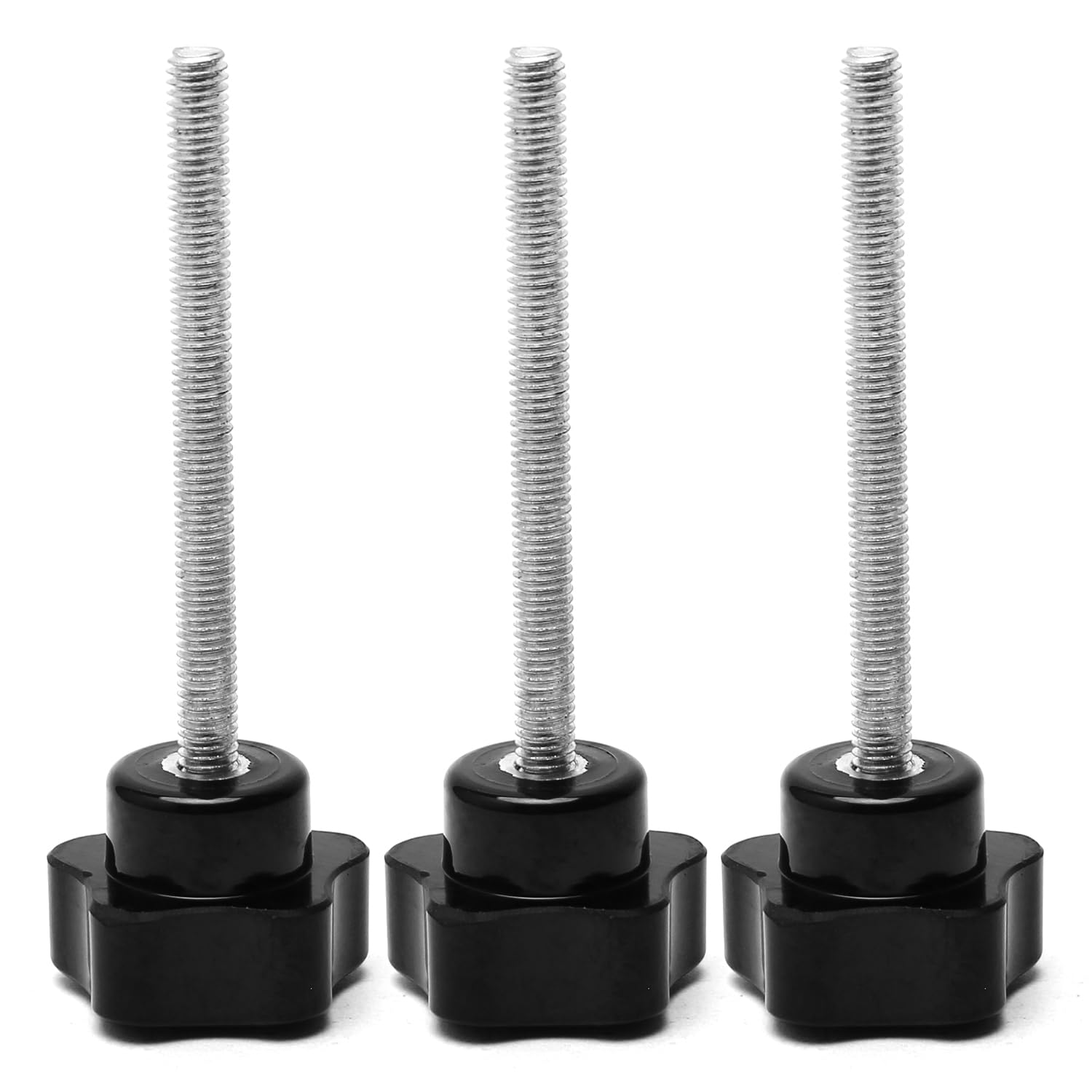 Othmro M6×70mm Male Thread Clamping Knobs Grip, 3pcs Thumb Screws Star Head Handle Knobs Tightening Screw Bakelite Knob