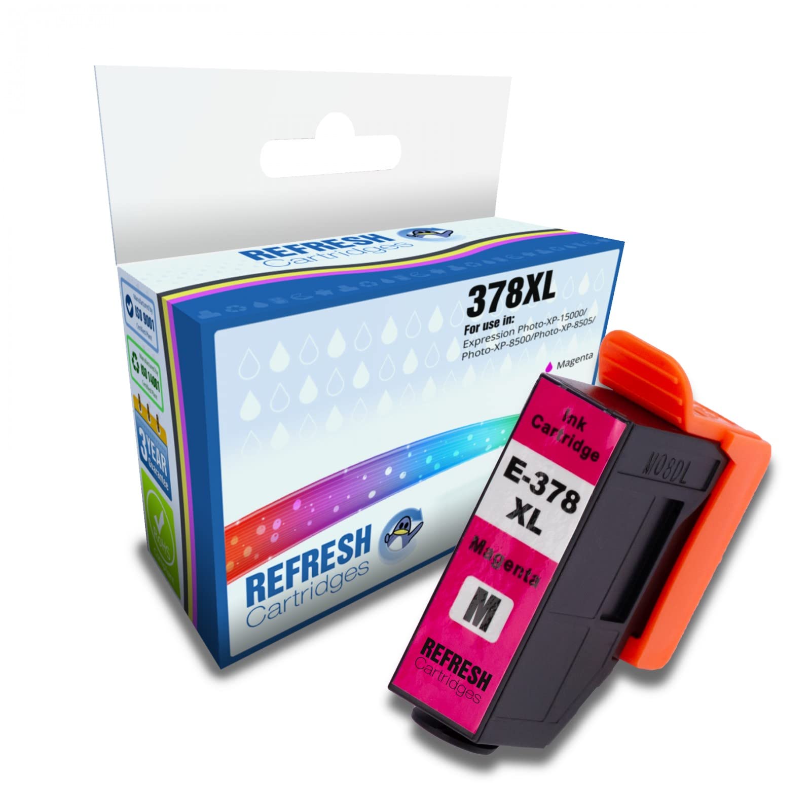 Epson Refresh Cartridges Remanufactured Ink Cartridge Replacement 378XL / C13T37934010 (Magenta)