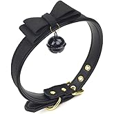 Succuba Pink Bell Choker Collar Necklace Lolita Bow Collar Cat Kitty Velvet Necklace