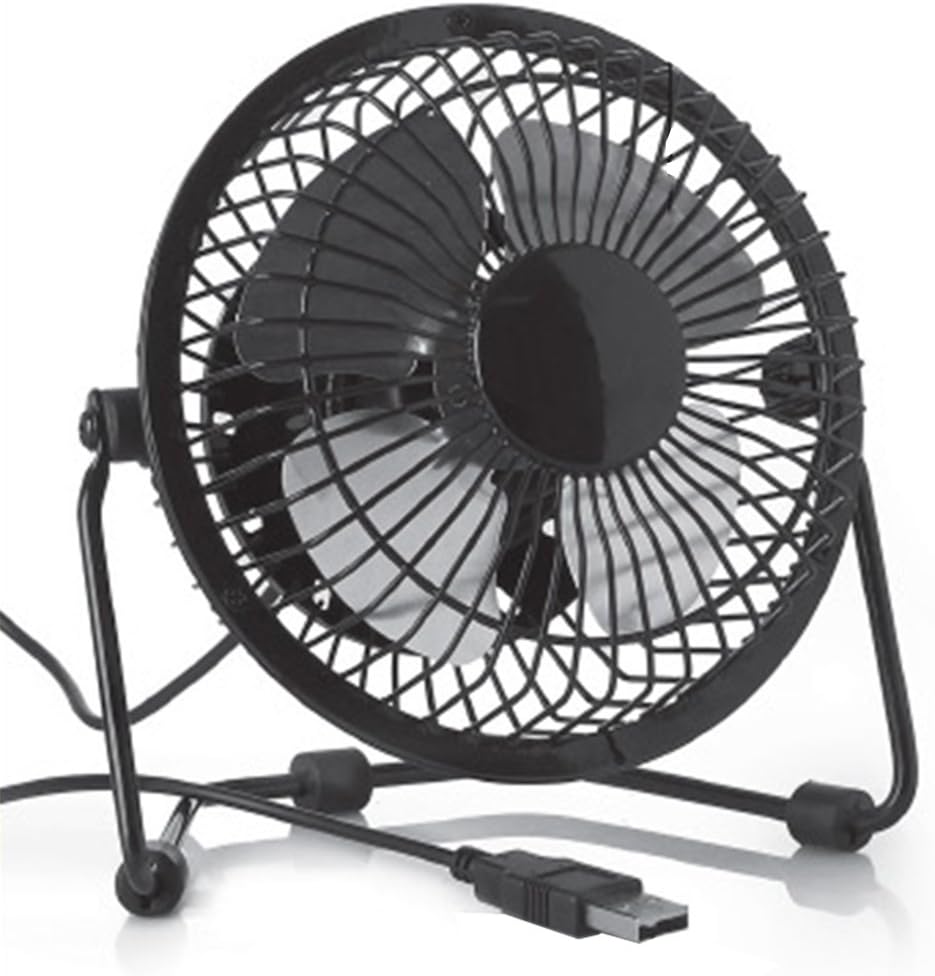 USB Retro Desktop Fan Black