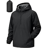 UIQUR Mens Pullover Rain Jacket Waterproof Raincoat | Windbreaker For Hiking, Cycling, Running, Fishing ,Golf,Rainy-day work,And Other Outdoor Activities