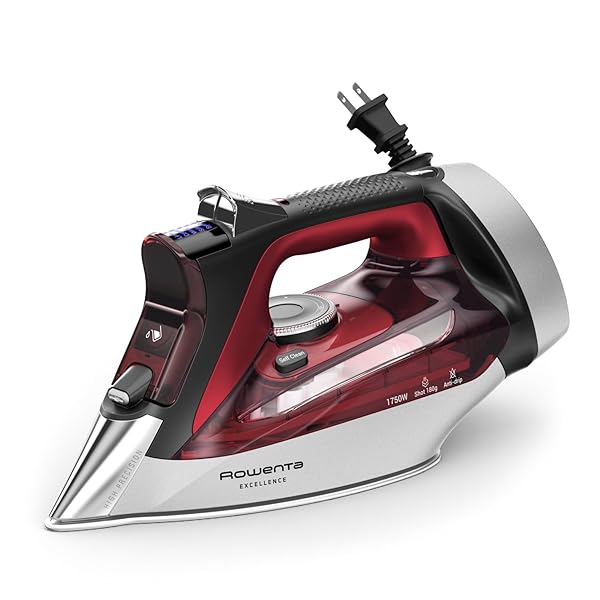 ROWENTA IRON, FOCUS EXCELLENCE STAINLESS STEEL SOLEPLATE STEAM...