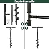 VIDETOL 10X60cm Manual Fence Post Auger with Non-Slip Handle view 5