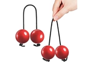 DECHOUS 2Pcs Rhythm Shaker Balls Hand Percussion Musical Instruments Asalato Shaker Rhythmic Balls for Parties African Sand M