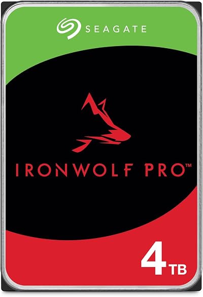 Seagate IronWolf Pro 4TB NAS HDD CMR 3.5 inch SATA 6Gb/s 7200 RPM 256MB Cache