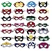 QWER Superheroes Party Masks for Children- 28 pack Superhero Masks- Perfect for Children Aged 3+