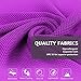 U-pick 4 Packs Cooling Towel (40″x 12″), Ice Towel,Microfiber Towel,Soft Breathable Chilly Towel for Yoga,Sport,Gym,Workout,Camping,Fitness,Running,Workout&More Activities (4 Color Collection-E)thumb 4