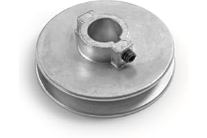 T TERRE Terre Products, Heavy Duty 3" V-Groove Drive Pulley, Precision 3/4" Bore, Robust Z3A Zinc Alloy Die Cast Pulley