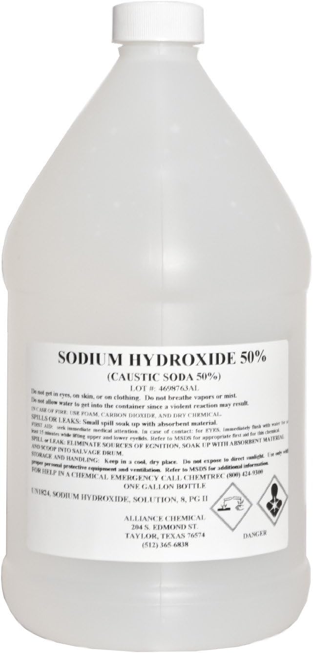Sodium Hydroxide 50(Caustic Soda 50) 1 Gallon Bottle