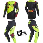 MX Outfit O'Neal Element Factor Men Protective Pants Jersey motocross dirt bike off-road bundle combo set