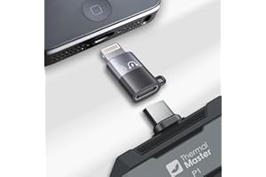 Type-C to Lightning Adapter, 1 Pack for P1 / P3 Thermal Camera, Aluminum Alloy OTG Converter for Data Transfer