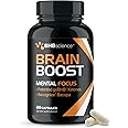 Brain Booster Supplement for Focus - Clinically Validated Nootropics Brain Support Supplement with Bacopa Monnieri Extract & Patented goBHB for Cognitive Support - 3rd Party Tested (30 Servings)