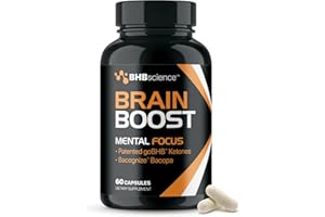 REAL KETONES Brain Booster Supplement for Focus - Clinically Validated Nootropics Brain Support Supplement with Bacopa Monnieri Extract & Patented goBHB for Cognitive Support - 3rd Party Tested (30 Servings)