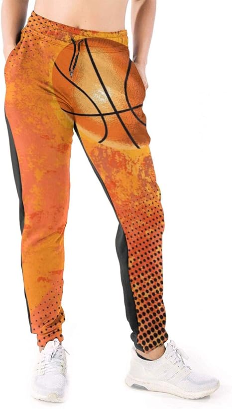 neon orange baggy pants