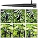 QMOEH Drip Emitters + Support Stakes (50 + 50pcs) Perfect for 4mm / 7mm Tube, Adjustable 360 Degree Water Flow Drip Irrigation System for Flower Beds, Vegetable Gardens, Herbs Gardens.