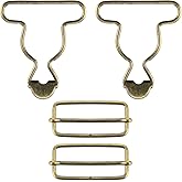 Yolev Metal Overalls Buckles Metal Overalls Buckles Replacement Bib Suspenders Clip Retro Suspender