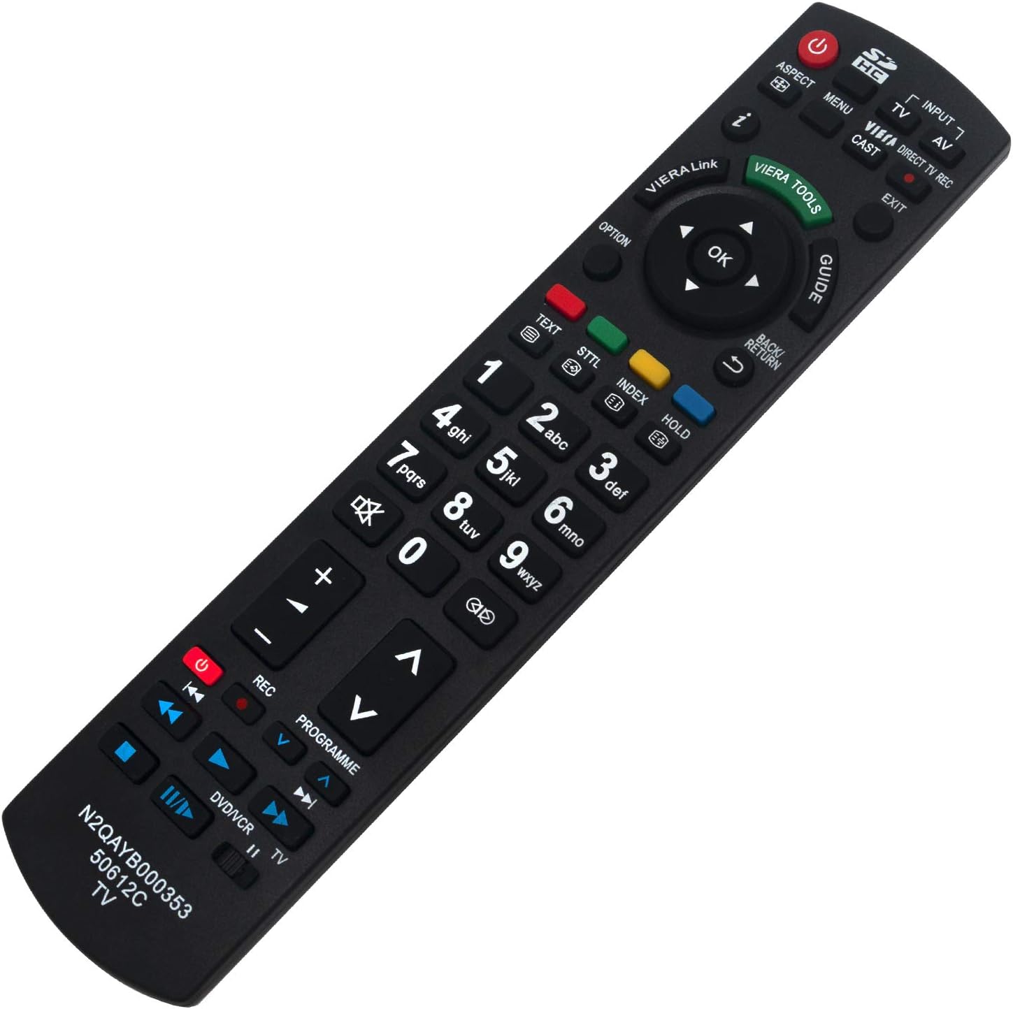 VINABTY N2QAYB000353 Replaced Remote Control fit for Panasonic TV TX-L37U2E TX-L37U3B TX-L37U3E TX-L42E3B TX-L42E3E TX-L42S20E TX-L42U2B TX-L42U2E TX-L42U2L TX-L42U3B TX-L42U3E TX-LF32S20 TX-LF37S20 - Image 4