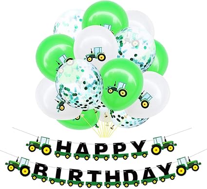 Amazon Com Amosfun 15pcs Construction Themed Balloons Set Happy